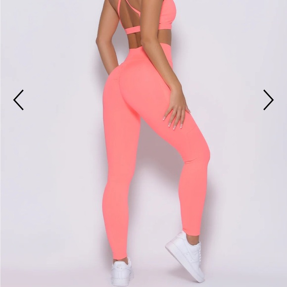Bombshell Sportswear Curves Leggings, Wild Peach - Picture 1 of 9